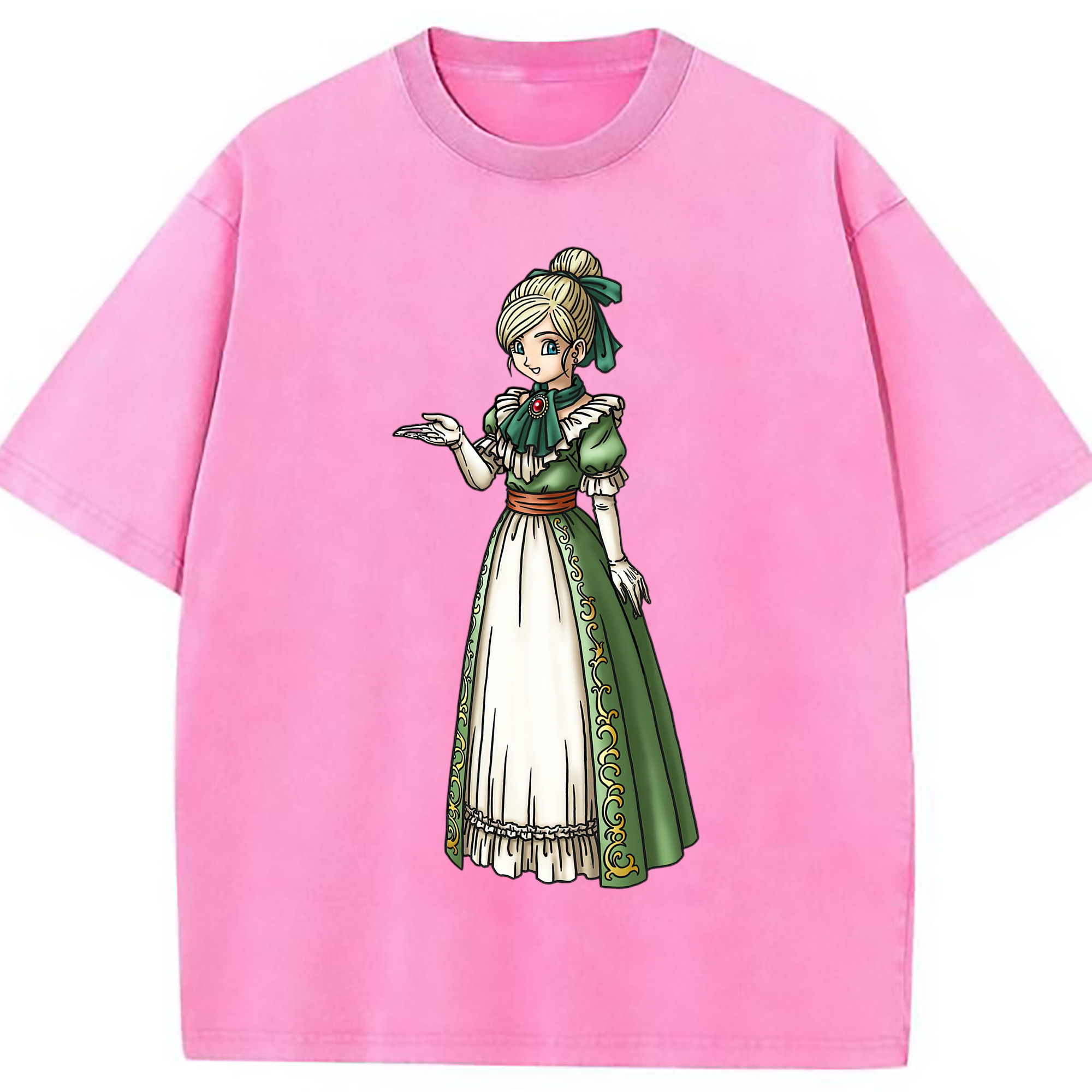 （画像用） ドラゴンクエスト Doragon Kuesuto Dragon Quest 綿100% ヴィンテージ風 半袖Tシャツ（フロントプリント）